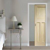 Single Pocket Vine DX Clear Pine Solid Door