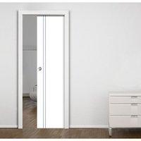 Single Pocket Sierra Blanco White Painted Flush Door