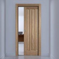 Single Pocket Kilburn 3 Panel Oak Door