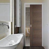 single pocket vancouver chocolate grey internal door prefinished