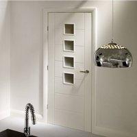 simpli door set palermo door obscure safe glass primed