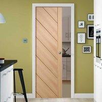 Single Pocket Monza Oak Flush Door