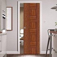 Single Pocket Messina Walnut Flush Door, Prefinished