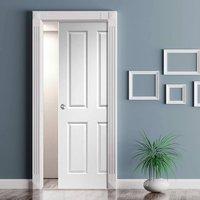 Single Pocket Victorian 4 Panel Moulded Door - Prefinished