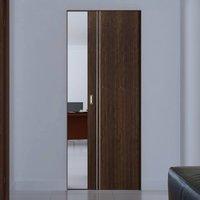 Sierra Flush Walnut Syntesis Pocket Door - Fully PreFinished