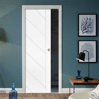 Single Pocket Monza Primed Flush Door