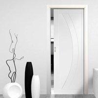 Single Pocket Salerno Primed Flush Door