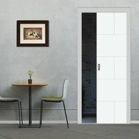 Single Pocket Ravenna Primed Flush Door