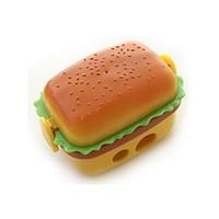 Simulation Hamburger Double Pencil Sharpener Pencil Sharpener With Two Rubber