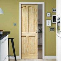 Single Pocket Rio 4 Panel Clear Pine Door