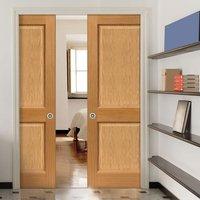 Simply Oak Charnwood Double Pocket Doors