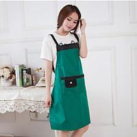 Single Color Apron To Prevent The Kitchen Greasy Dirt Random Colour