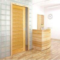 Single Pocket Salvador White Oak Door