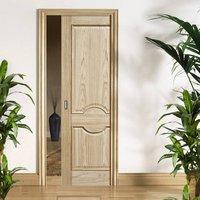 Single Pocket Marseille 2 Panel Oak Door with Raised Mouldings