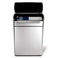 simplehuman touch bar recycler bin 48l