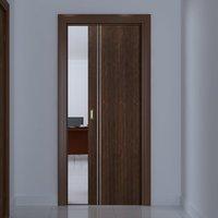 single pocket sierra flush walnut door fully prefinished