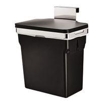 simplehuman Black Plastic Built In Rectangular Bin