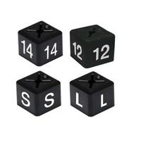 size cube for size medium 11x11mm black pack of 50