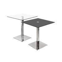 Simon Dining Table Square In Black Glass