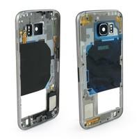 Silver Replacement Bezel Middle Plate Frame Housing for Samsung Galaxy S6 Black
