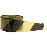 Signs & Labels FECT02 Economy Barricade Tape - Black/ Yellow