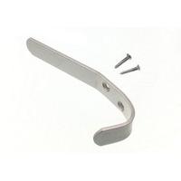 Single Hat & Robe Coat Hanger Clothes Hook Aluminium 5 in + Screws ( pack 100 )