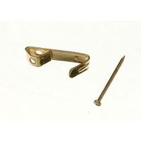 Single Picture Photo Hanging Hooks N0. 1 Eb Brassed with Pins ( pack of 2000 + pins )