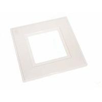 single light switch surround finger back plate white plastic pack of 1 ...