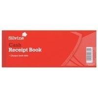 silvine receipt book 3x8 inches with counterfoil 233