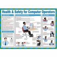 SIGNSLAB FAD126 Health And Safety For Computer Operators Poster, 420 mm x 590 mm