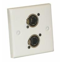 Signal Outlet Plate, White