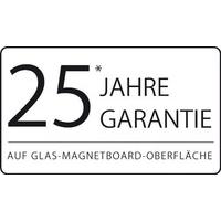 Sigel GL140 Magnetic Glass Board / Magnetic Pinboard Artverum, 100 x 65 cm, black