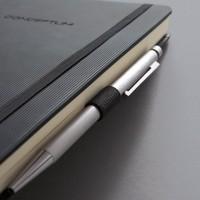 Sigel CO112 CONCEPTUM Notebook, approx. A4, lined, hardcover, elastic fastener, black