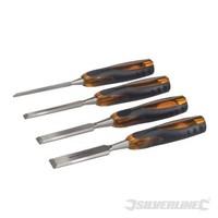 Silverline 633495 Expert Wood Chisel Set 6, 13, 19 and 25 mm, 4-Piece Set