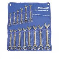 Silverline 675226 Fixed Head Ratchet Spanner 8-24 mm, 14-Piece Set