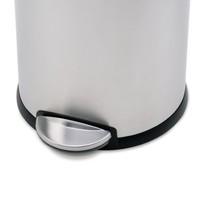 simplehuman round pedal bin 30 l fingerprint proof brushed stainless s ...