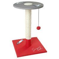 simons cat scratching post with platform red grey