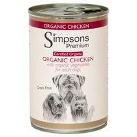 Simpsons Premium Dog Certified Organic - Chicken Casserole - 6 x 400g
