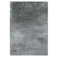 silver silky shaggy rug pari 75x150