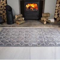 silver grey trellis rug havana