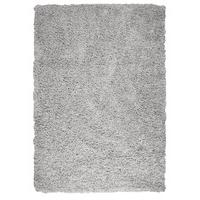 Silver Grey Thick Shaggy Rugs Ontario 80 cm x 150 cm (2\'6\