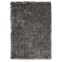 silver grey shimmer non shed soft shag pile rug memphis grey ff 80x150