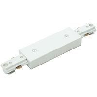 Single circuit track 240V Track Central Connector White - 32622