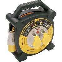 site extension reel 2 gang 16a rated with 25m cable 110v robust case e ...