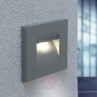 silver grey nevin led wall light