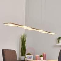 Six-bulb LED pendant light Nele, 160 cm