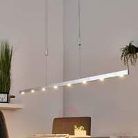 Sina  slim LED dining room pendant light, silver