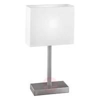 Simple table lamp Pablo, nickel matte