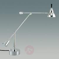 silver plated buquet table lamp