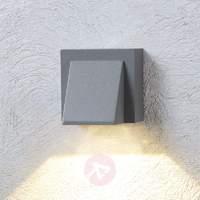 Silver grey LED outdoor wall light Marik